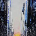 Manhattanhenge bleu